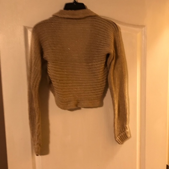 The Limited Camel with som sparkle crop sweater S - Picture 3 of 3